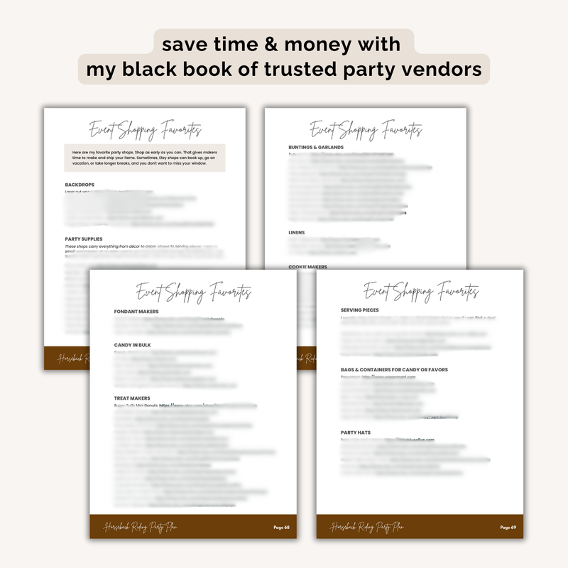Horseback Riding Birthday Party Plan INSTANT DOWNLOAD