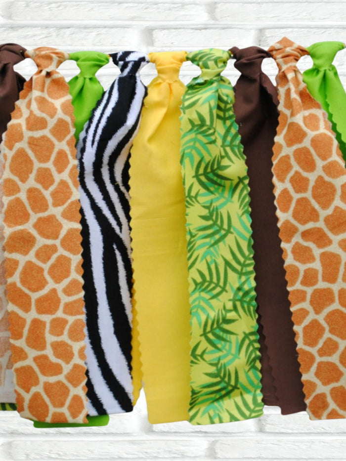 Jungle Safari Fabric Bunting - FREE Shipping