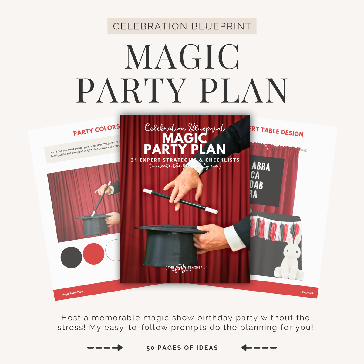 Magic Birthday Party Plan INSTANT DOWNLOAD