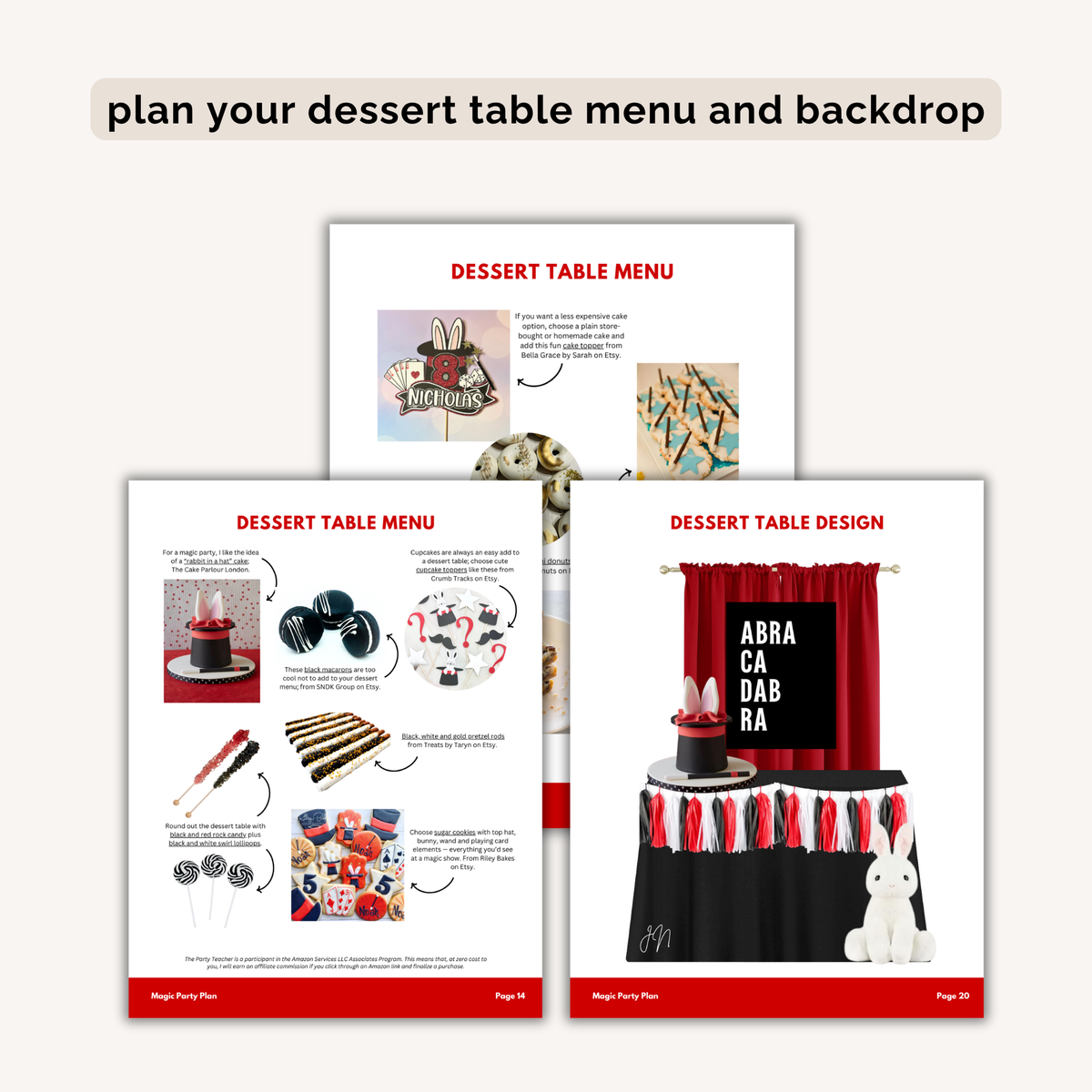 Magic Birthday Party Plan INSTANT DOWNLOAD