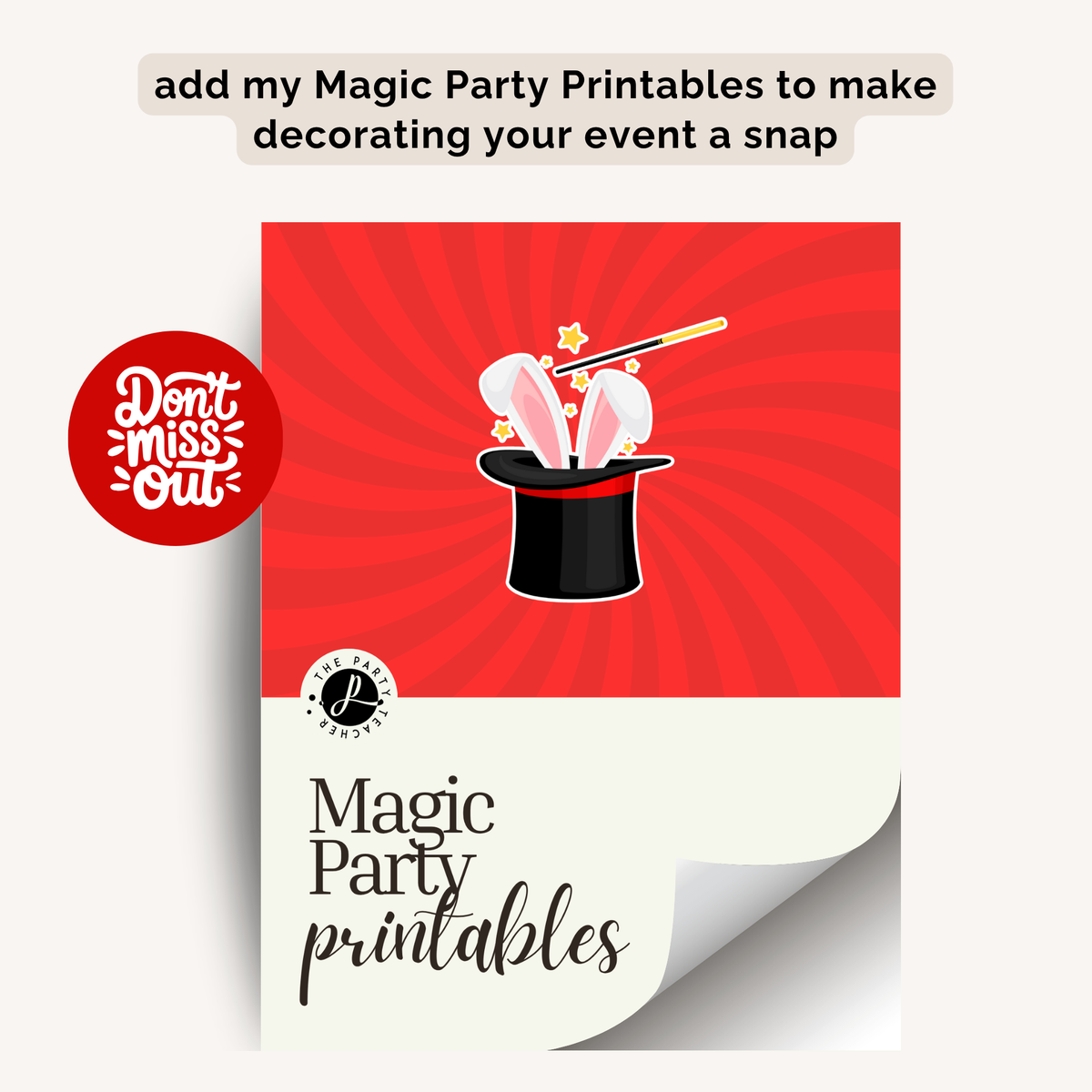 Magic Birthday Party Plan INSTANT DOWNLOAD