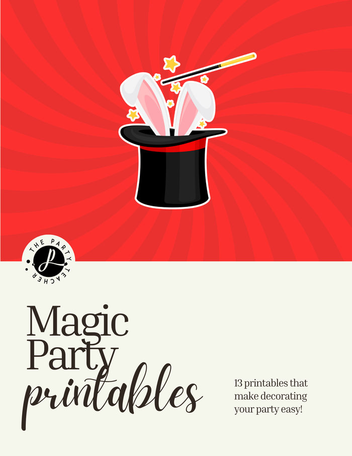 Magic Birthday Party Printables INSTANT DOWNLOAD
