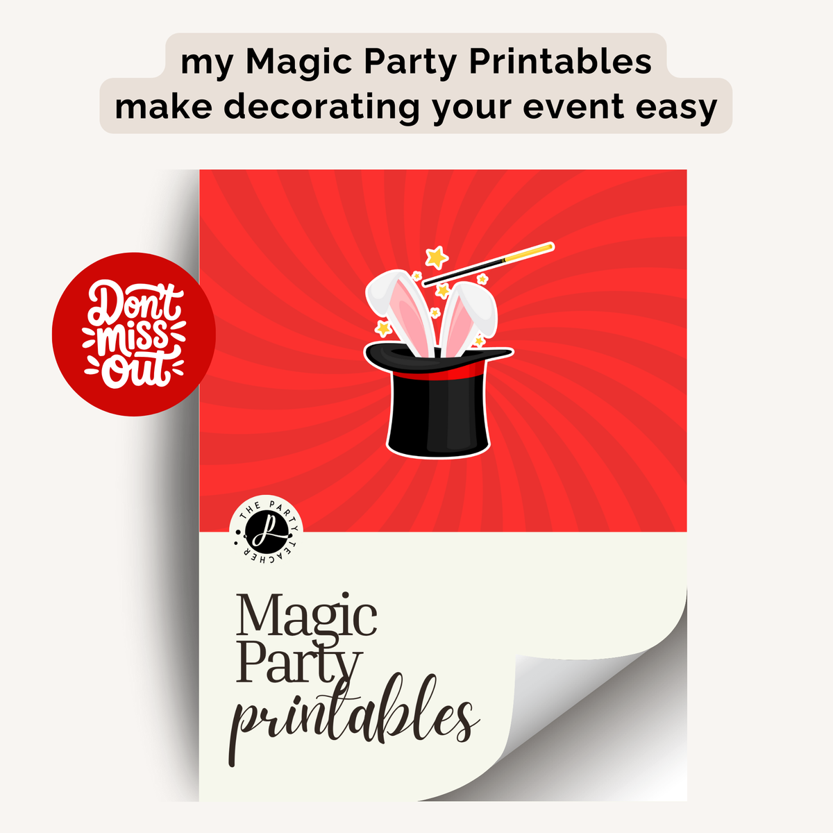 Magic Birthday Party Plan INSTANT DOWNLOAD
