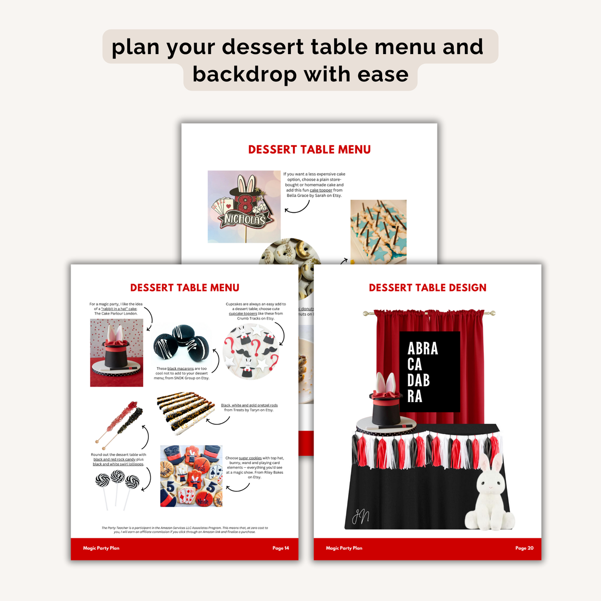 Magic Birthday Party Plan INSTANT DOWNLOAD