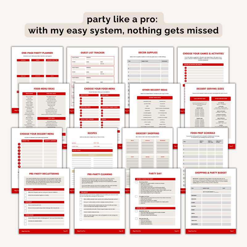 Magic Birthday Party Plan INSTANT DOWNLOAD