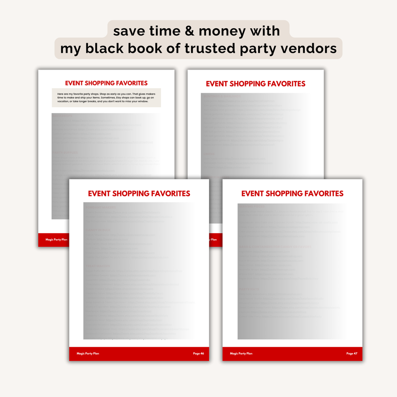 Magic Birthday Party Plan INSTANT DOWNLOAD