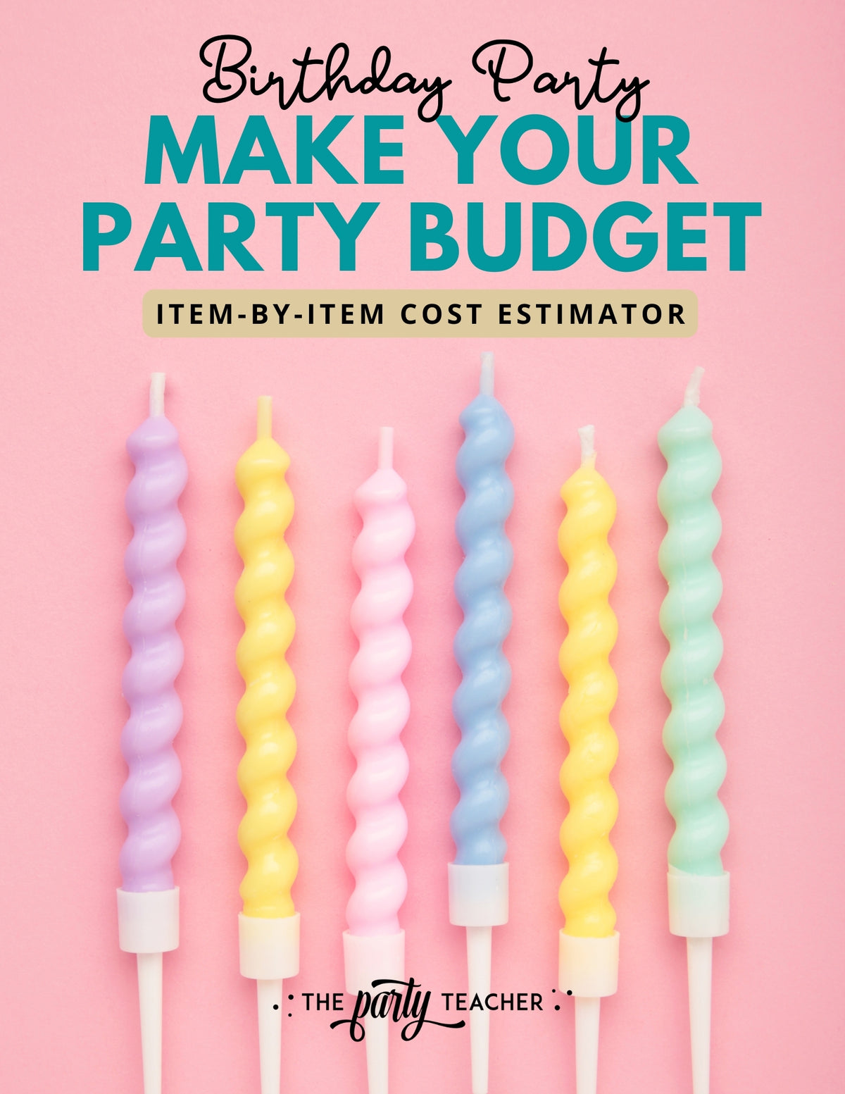 Make Your Party Budget Worksheets INSTANT DOWNLOAD