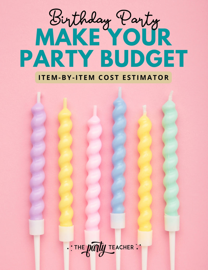 Make Your Party Budget Worksheets INSTANT DOWNLOAD