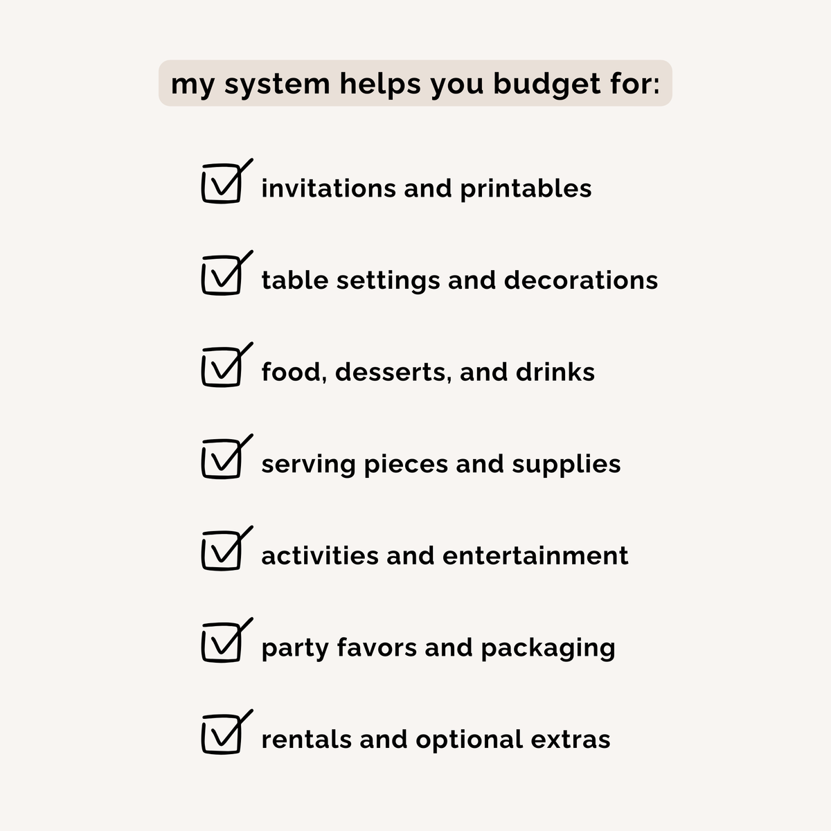 Make Your Party Budget Worksheets INSTANT DOWNLOAD