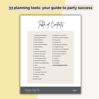 Mystery Birthday Party Plan INSTANT DOWNLOAD