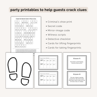 Mystery Birthday Party Plan INSTANT DOWNLOAD