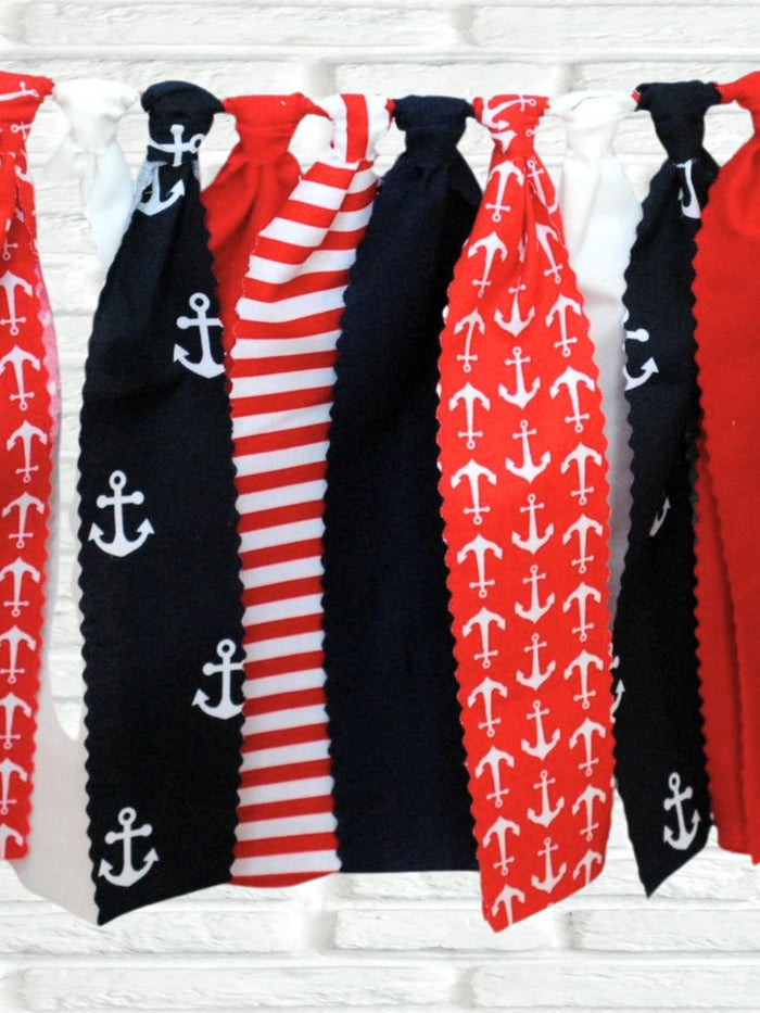 Nautical Fabric Bunting - FREE Shipping