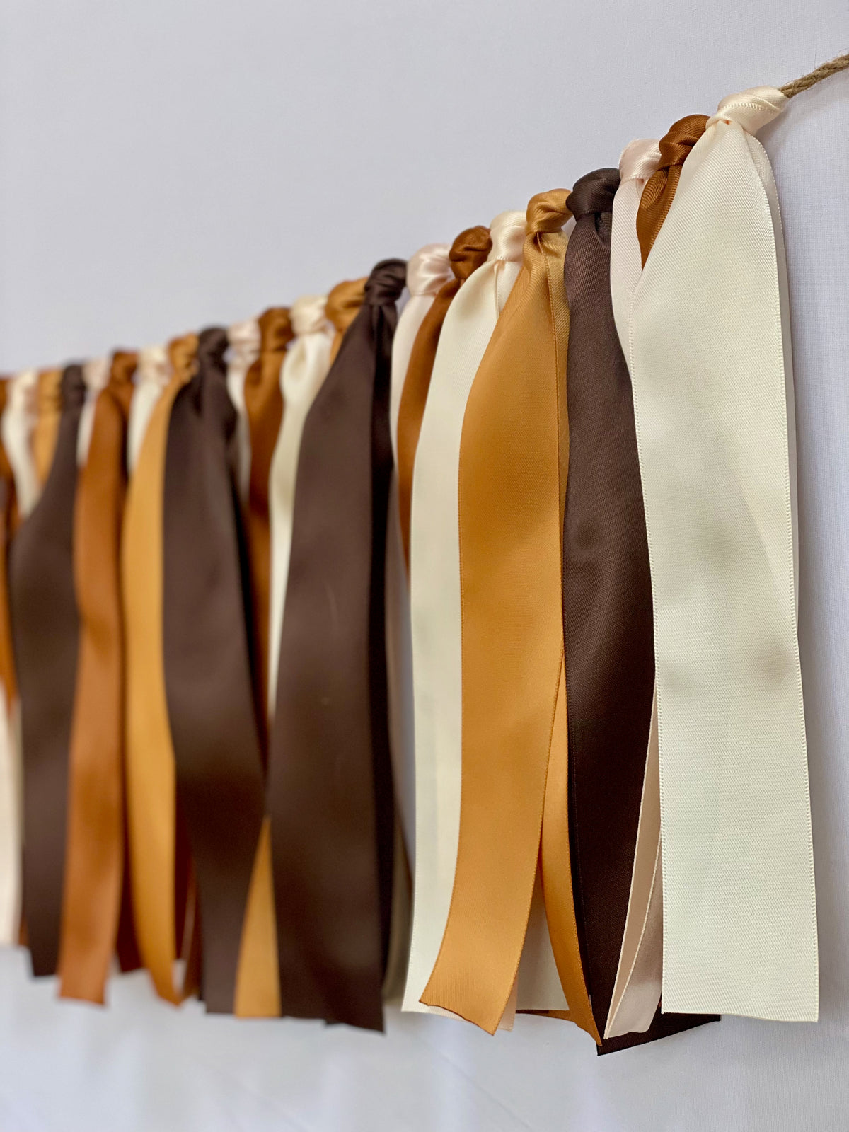 Neutral Ribbon Bunting - FREE Shipping - The Party Teacher