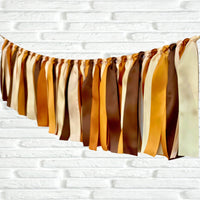 Neutral Ribbon Bunting - The Party Teacher - full view