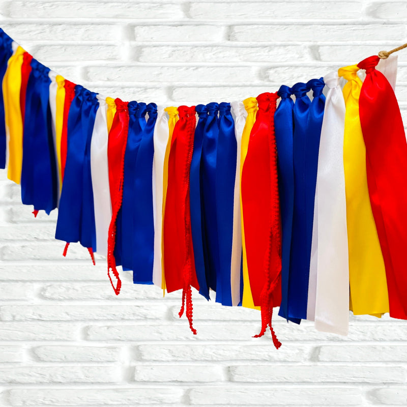 Paris Ribbon Bunting - The Party Teacher - full view