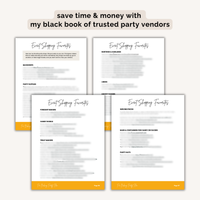 Pie Baking Friendsgiving Party Plan INSTANT DOWNLOAD