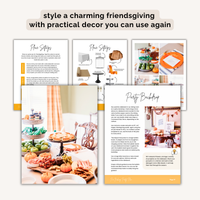 Pie Baking Friendsgiving Party Plan INSTANT DOWNLOAD