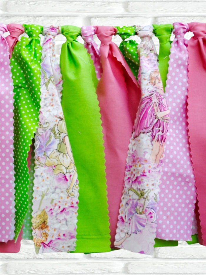 Pink Fairy Fabric Bunting - FREE Shipping