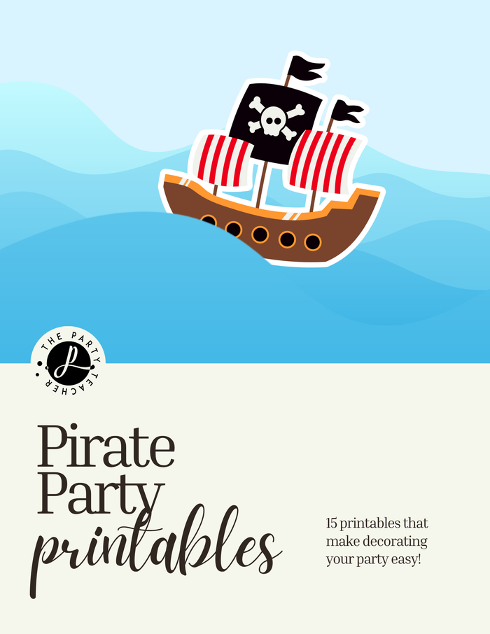 Pirate Birthday Party Printables INSTANT DOWNLOAD