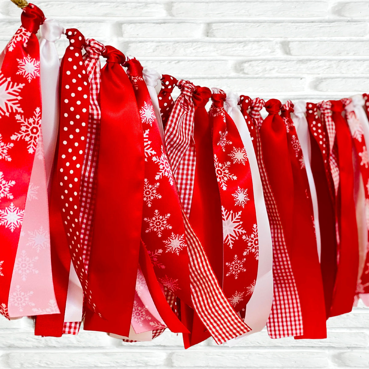 Snowflake Ribbon Bunting - FREE Shipping