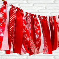 Snowflake Ribbon Bunting - FREE Shipping