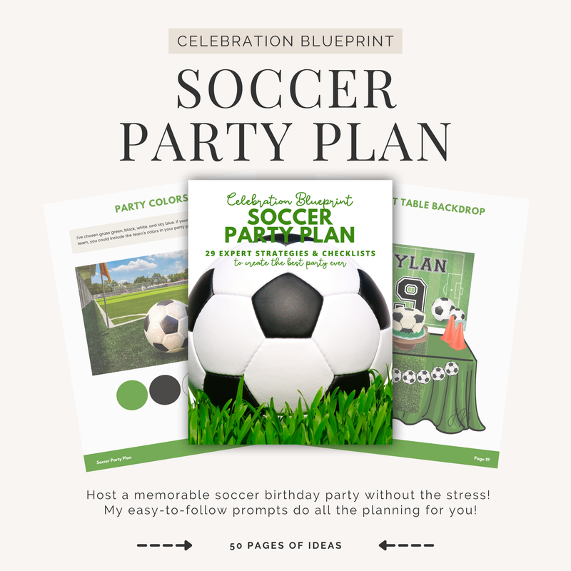 Soccer Birthday Party Plan INSTANT DOWNLOAD