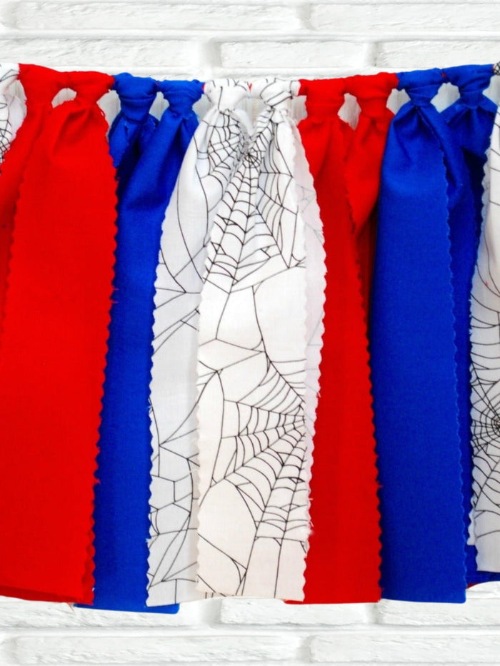 Spider Hero Fabric Bunting - FREE Shipping