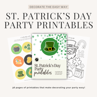 St. Patrick's Day Party Printables INSTANT DOWNLOAD