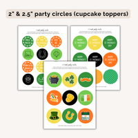 St. Patrick's Day Party Printables INSTANT DOWNLOAD