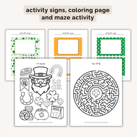 St. Patrick's Day Party Printables INSTANT DOWNLOAD