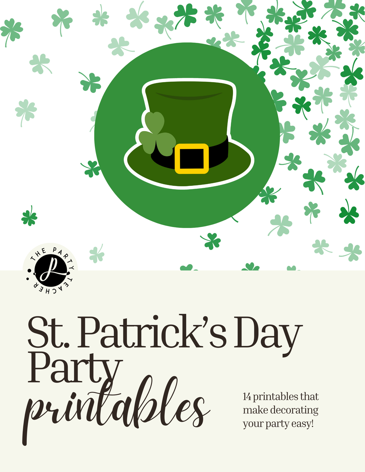 St. Patrick's Day Party Printables INSTANT DOWNLOAD