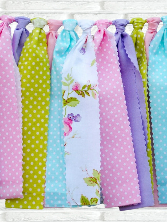 Tea Party Fabric Bunting - FREE Shipping