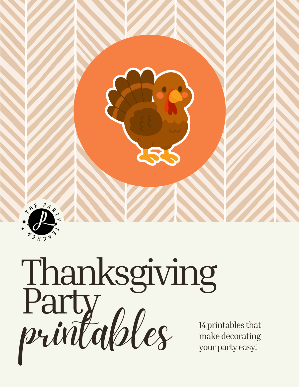 Thanksgiving Party Printables INSTANT DOWNLOAD