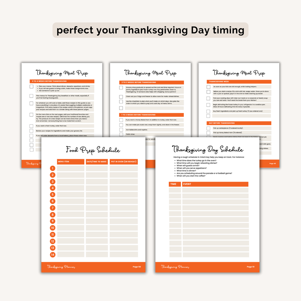 Thanksgiving Planner INSTANT DOWNLOAD