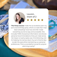 Lauren - Party Course testimonial