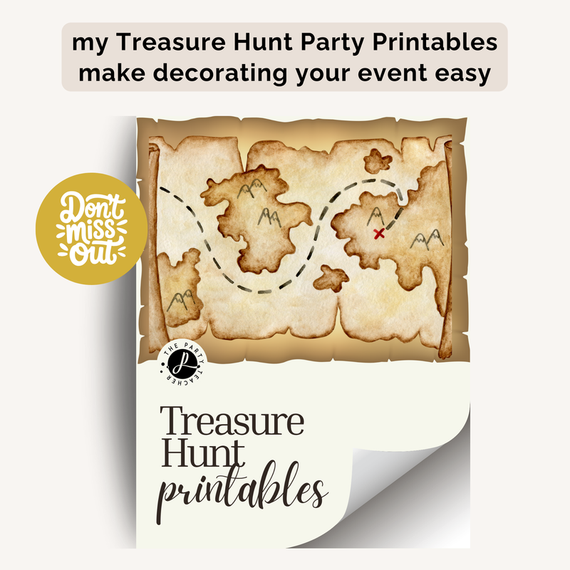 Treasure Hunt Birthday Party Plan INSTANT DOWNLOAD