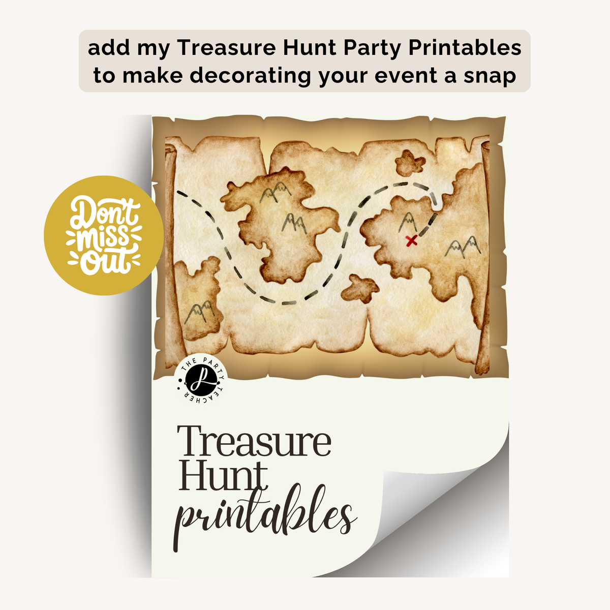 Treasure Hunt Birthday Party Plan INSTANT DOWNLOAD