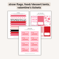 Valentine's Day Party Printables INSTANT DOWNLOAD