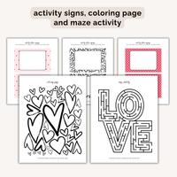 Valentine's Day Party Printables INSTANT DOWNLOAD