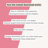 Valentine's Day Party Printables INSTANT DOWNLOAD