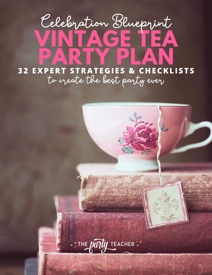 Vintage Tea Party Birthday Plan INSTANT DOWNLOAD