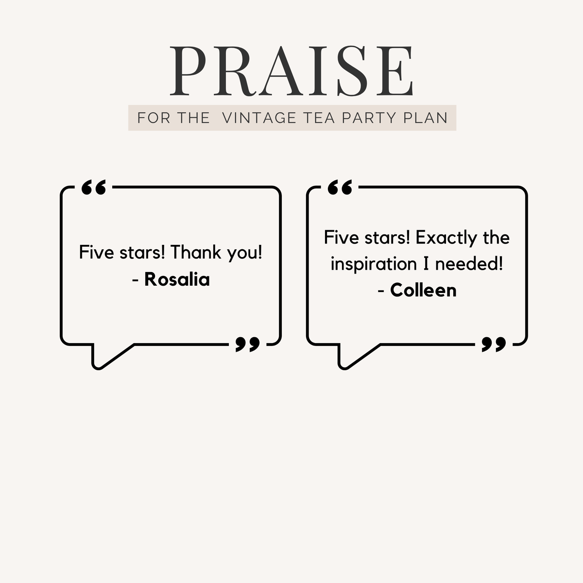 Vintage Tea Party Birthday Plan INSTANT DOWNLOAD