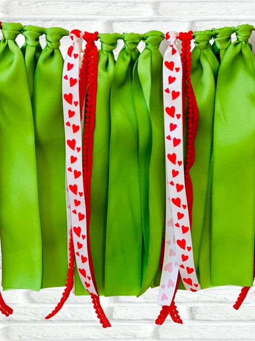 Christmas Grouch Ribbon Bunting - FREE Shipping