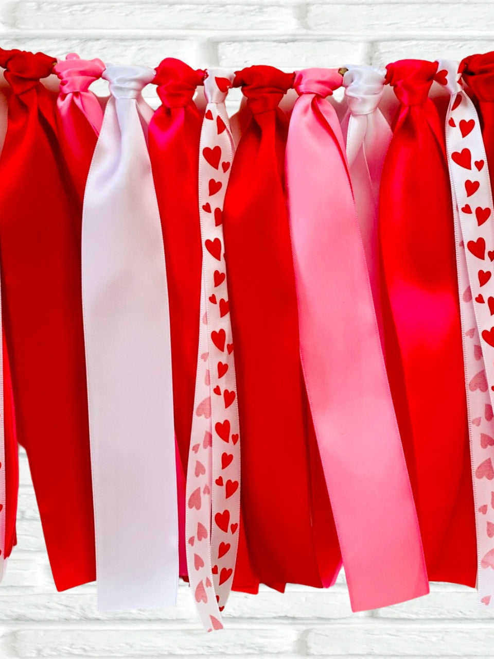 Valentine's Ribbon Bunting - FREE Shipping