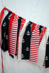 Nautical Fabric Bunting - FREE Shipping - The Party Teacher