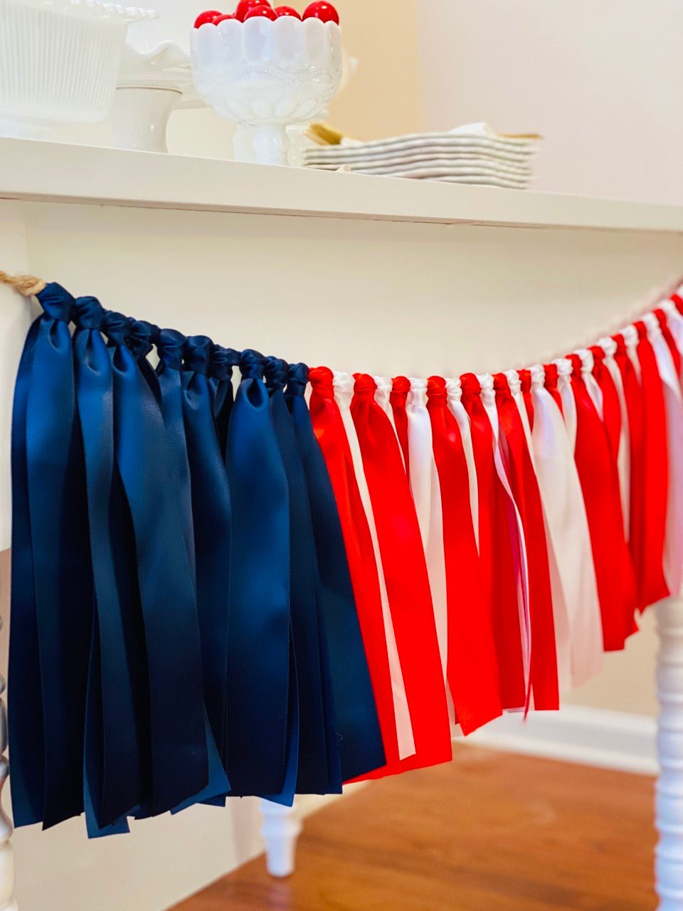 American Flag Ribbon Bunting - FREE Shipping - The Party Teacher