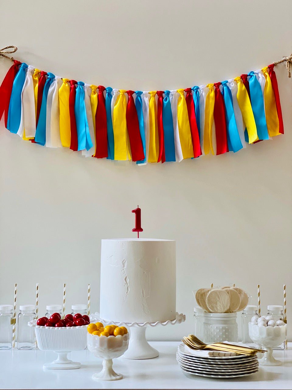Circus Ribbon Bunting - FREE Shipping - The Party Teacher