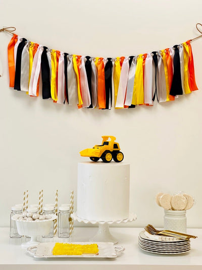 Construction Ribbon Bunting - FREE Shipping - The Party Teacher