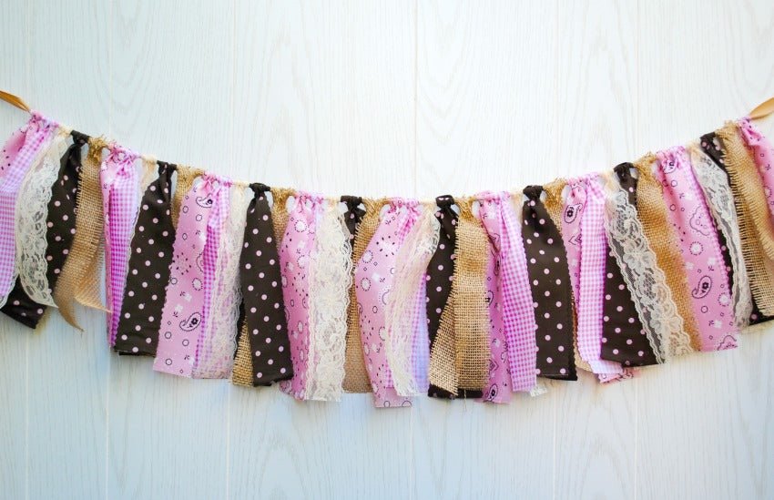 Cowgirl Fabric Bunting - FREE Shipping - The Party Teacher