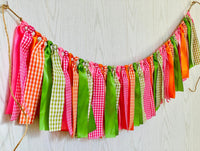 Easter Gingham Ribbon Bunting - FREE Shipping - The Party Teacher